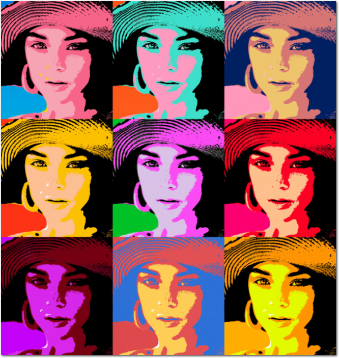 ritratto pop art