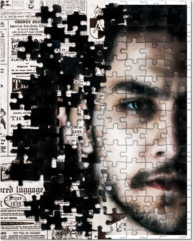 ritratto personalizzato puzzle