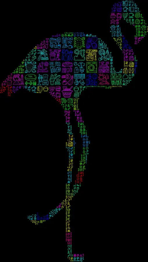 disegno t-shirt fenicottero-01