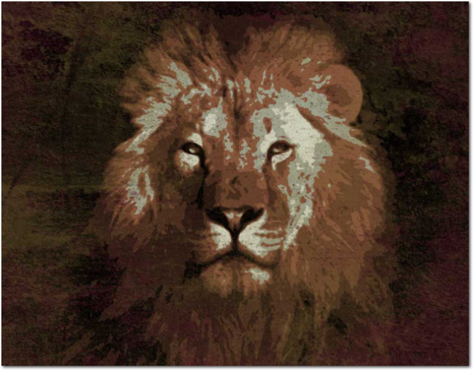disegno grunge leone-01