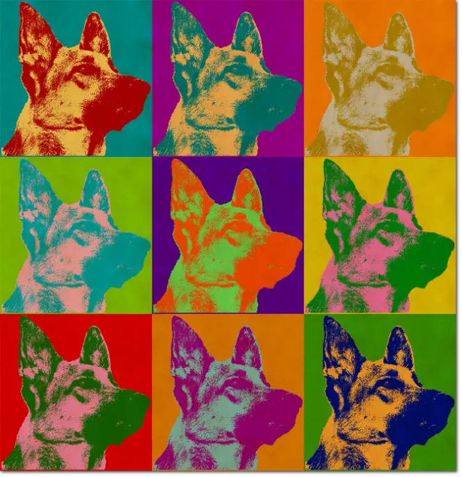 ritratto pop art